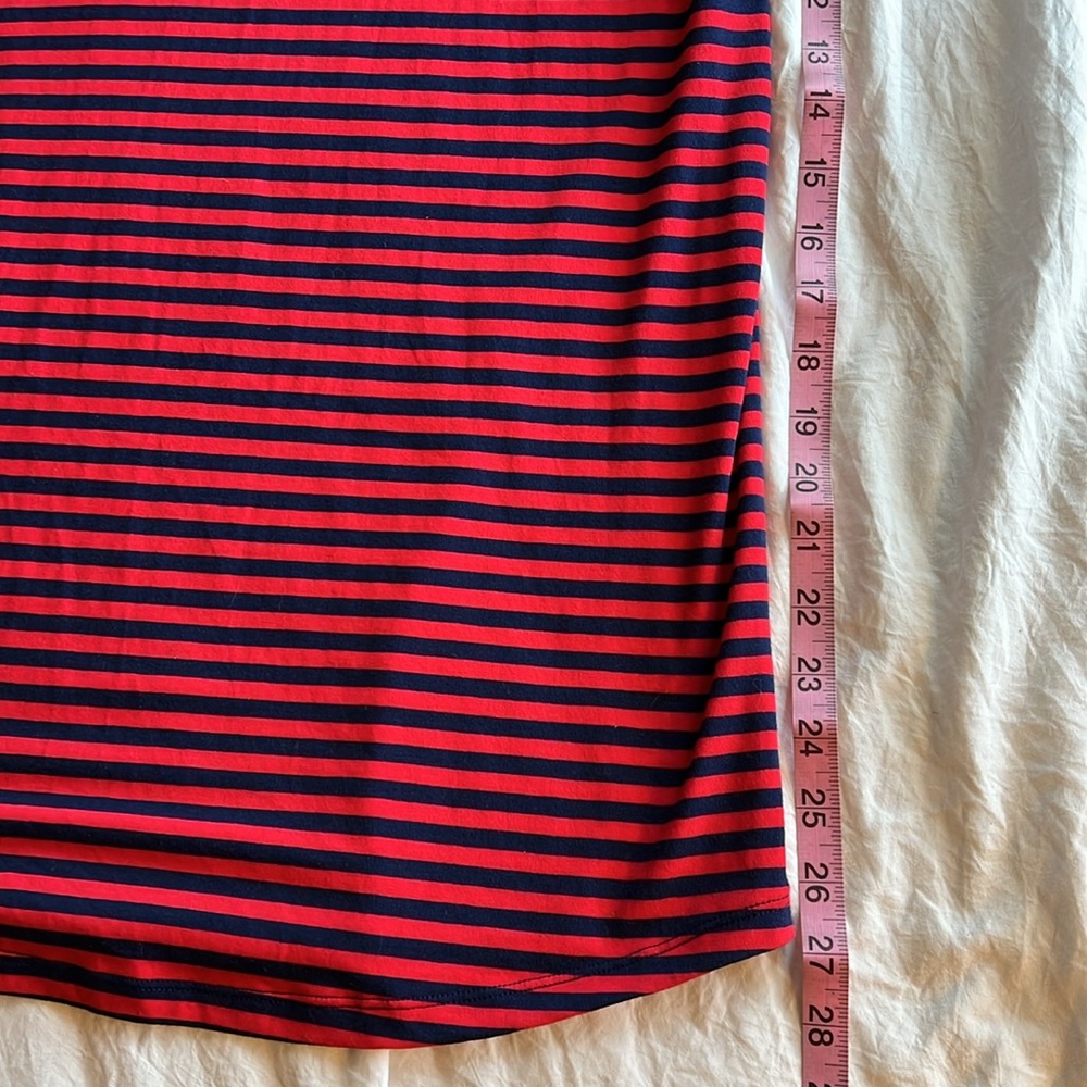 NWT Michael Kors Medium cotton long sleeve dress, navy/red sailor stripe
C - Picture 5 of 6